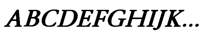 Althera Black Italic Font UPPERCASE