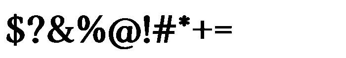 Althera Black Font OTHER CHARS