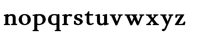 Althera Black Font LOWERCASE