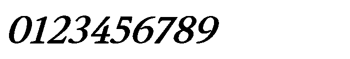 Althera Extra Bold Italic Font OTHER CHARS
