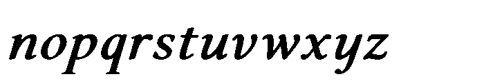 Althera Extra Bold Italic Font LOWERCASE