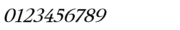 Althera Italic Font OTHER CHARS