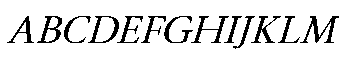 Althera Italic Font UPPERCASE