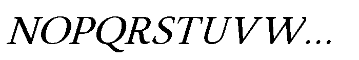 Althera Italic Font UPPERCASE