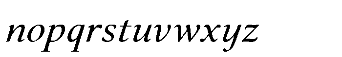 Althera Italic Font LOWERCASE