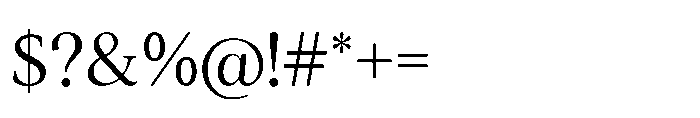 Althera Light Font OTHER CHARS