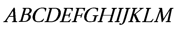 Althera Medium Italic Font UPPERCASE