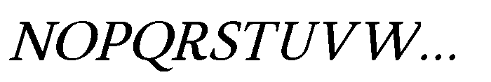 Althera Medium Italic Font UPPERCASE