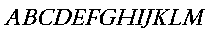Althera Semi Bold Italic Font UPPERCASE