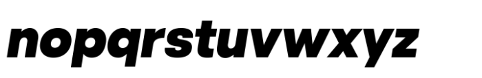Altone Heavy Oblique Font LOWERCASE