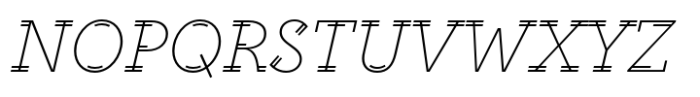 Altruiste Book Italic Font UPPERCASE