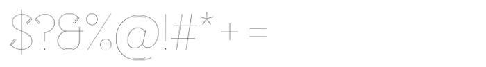 Altruiste Hairline Font OTHER CHARS