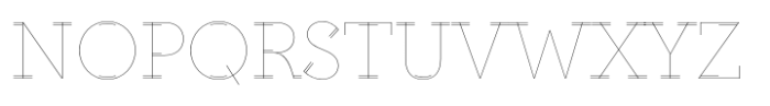 Altruiste Hairline Font UPPERCASE