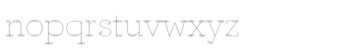 Altruiste Hairline Font LOWERCASE