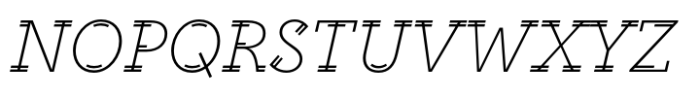 Altruiste Italic Font UPPERCASE