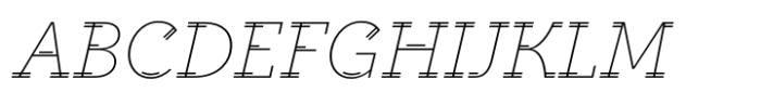 Altruiste Light Italic Font UPPERCASE
