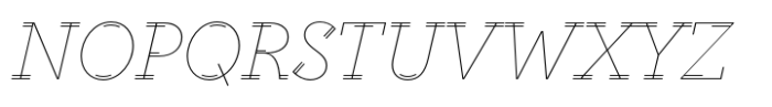 Altruiste Thin Italic Font UPPERCASE