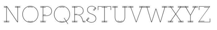 Altruiste Thin Font UPPERCASE
