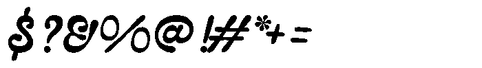 Altus Moritile Script Font OTHER CHARS