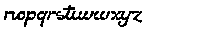 Altus Moritile Script Font LOWERCASE