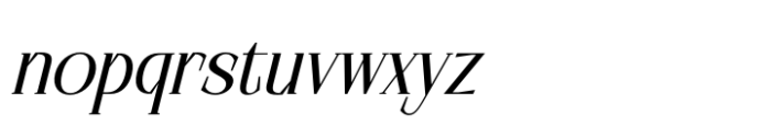 Alugfte Italic Font LOWERCASE