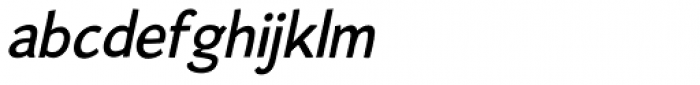 Alum Oblique Font LOWERCASE