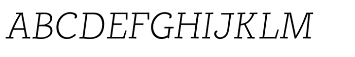 Alumina 36 XLight Italic Font UPPERCASE
