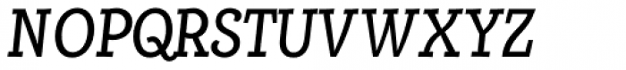 Alumina 58 Roman Condensed Italic Font UPPERCASE