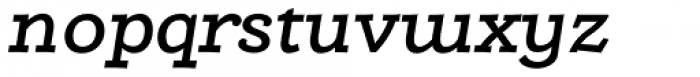 Alumina 64 Medium Ex Italic Font LOWERCASE