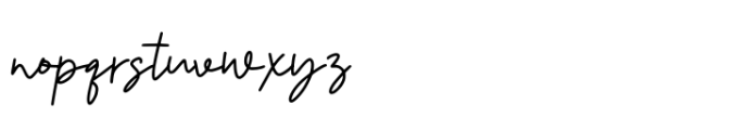 Alusiand Signature Font LOWERCASE