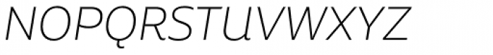 Alvar Essential Ultra Light Italic Font UPPERCASE