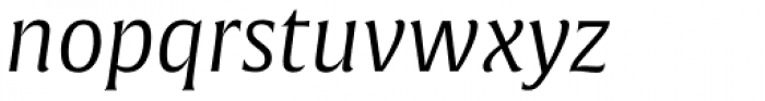 Alverata PE Light Italic Font LOWERCASE