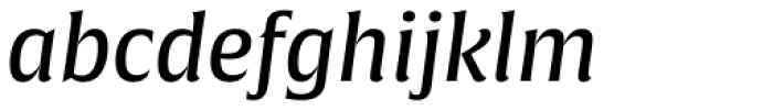 Alverata PE Medium Italic Font LOWERCASE