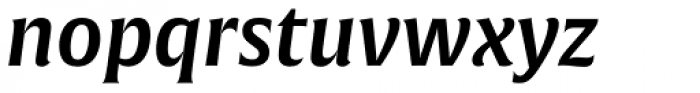 Alverata PE SemiBold Italic Font LOWERCASE