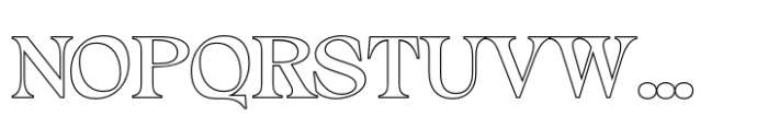 Alvinus Outline Font UPPERCASE
