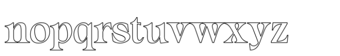 Alvinus Outline Font LOWERCASE