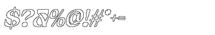 Alvinus Pixel Outline Font OTHER CHARS