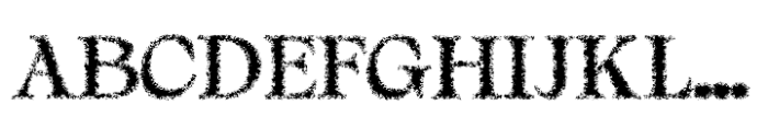 Alvinus Unfocus Regular Font UPPERCASE