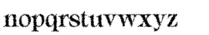 Alvinus Unfocus Regular Font LOWERCASE