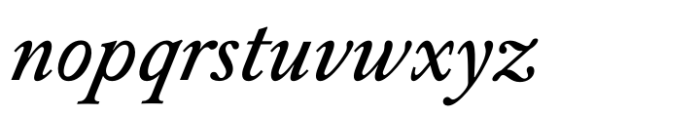 Alvito Nova Italic Font LOWERCASE