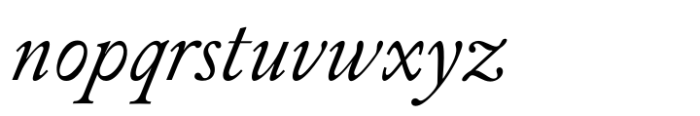 Alvito Nova Light Italic Font LOWERCASE