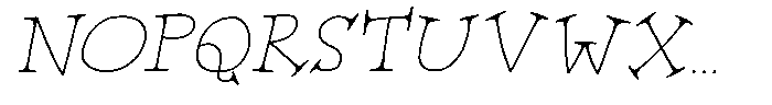 Always Think Twice Italic Font UPPERCASE