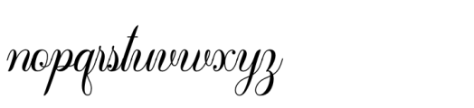 Alyesina Font LOWERCASE
