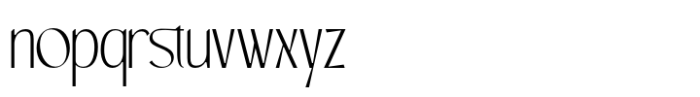 Alyona Thin Font LOWERCASE