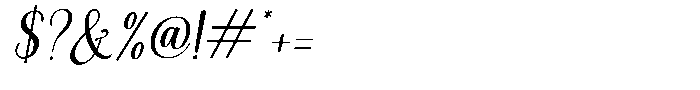Alyora Script Regular Font OTHER CHARS