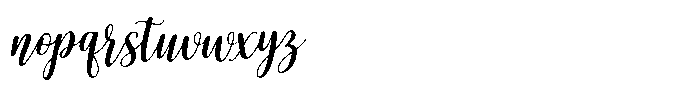 Alyora Script Regular Font LOWERCASE