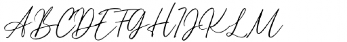 Alyson Signature Regular Font UPPERCASE