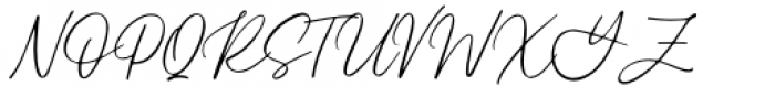 Alyson Signature Regular Font UPPERCASE