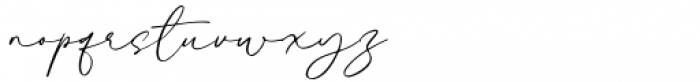 Alyson Signature Regular Font LOWERCASE