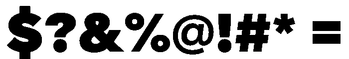 AlaskaVAR Black Instance Font OTHER CHARS